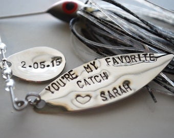 Fishing Lure, Personalized Mens Gift-You're my favorite catch- Christmas