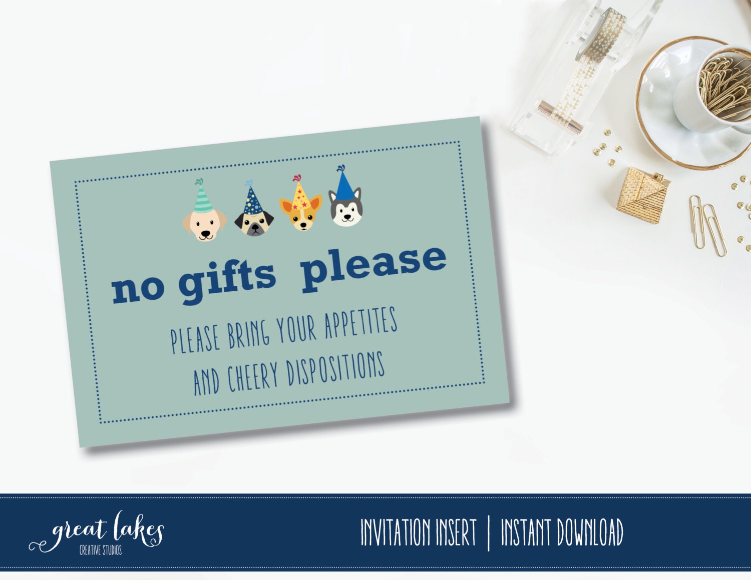 How To Say No Presents On An Invitation 2