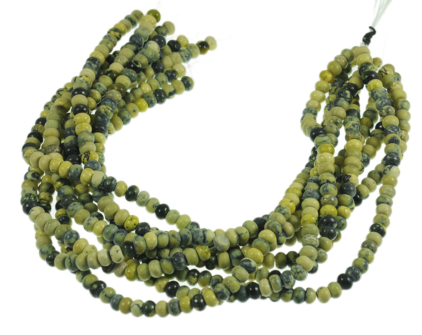 Yellow Turquoise 5x8mm Rondell Gemstone Beads Full 16" Strand About