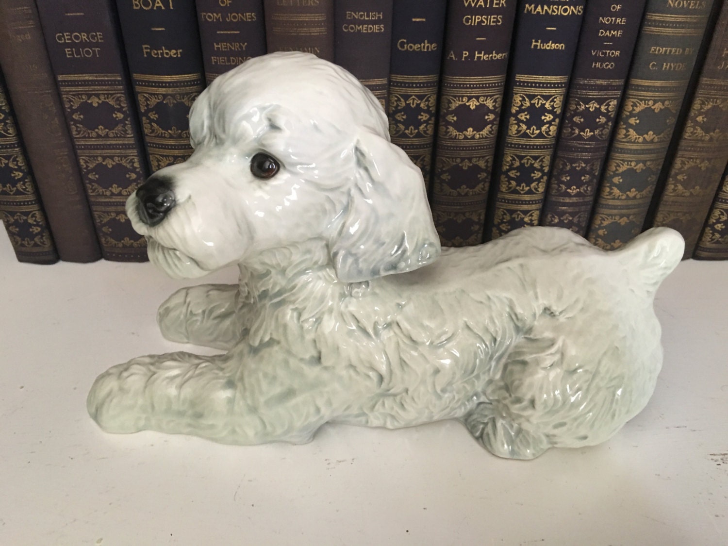 Goebel W Germany toy poodle figurine 9.5 long