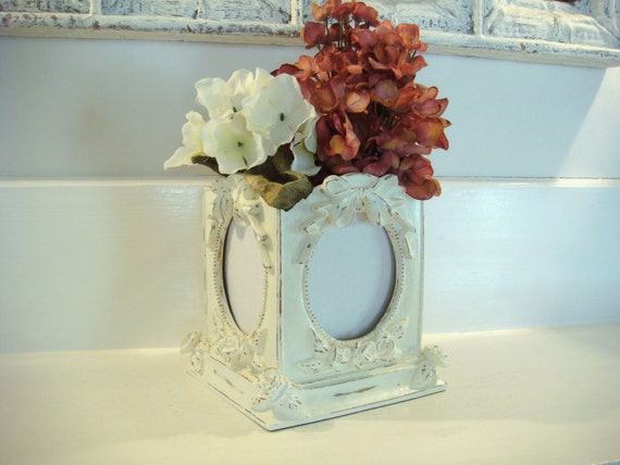 Picture frame flower pot shabby chic decor flower planter