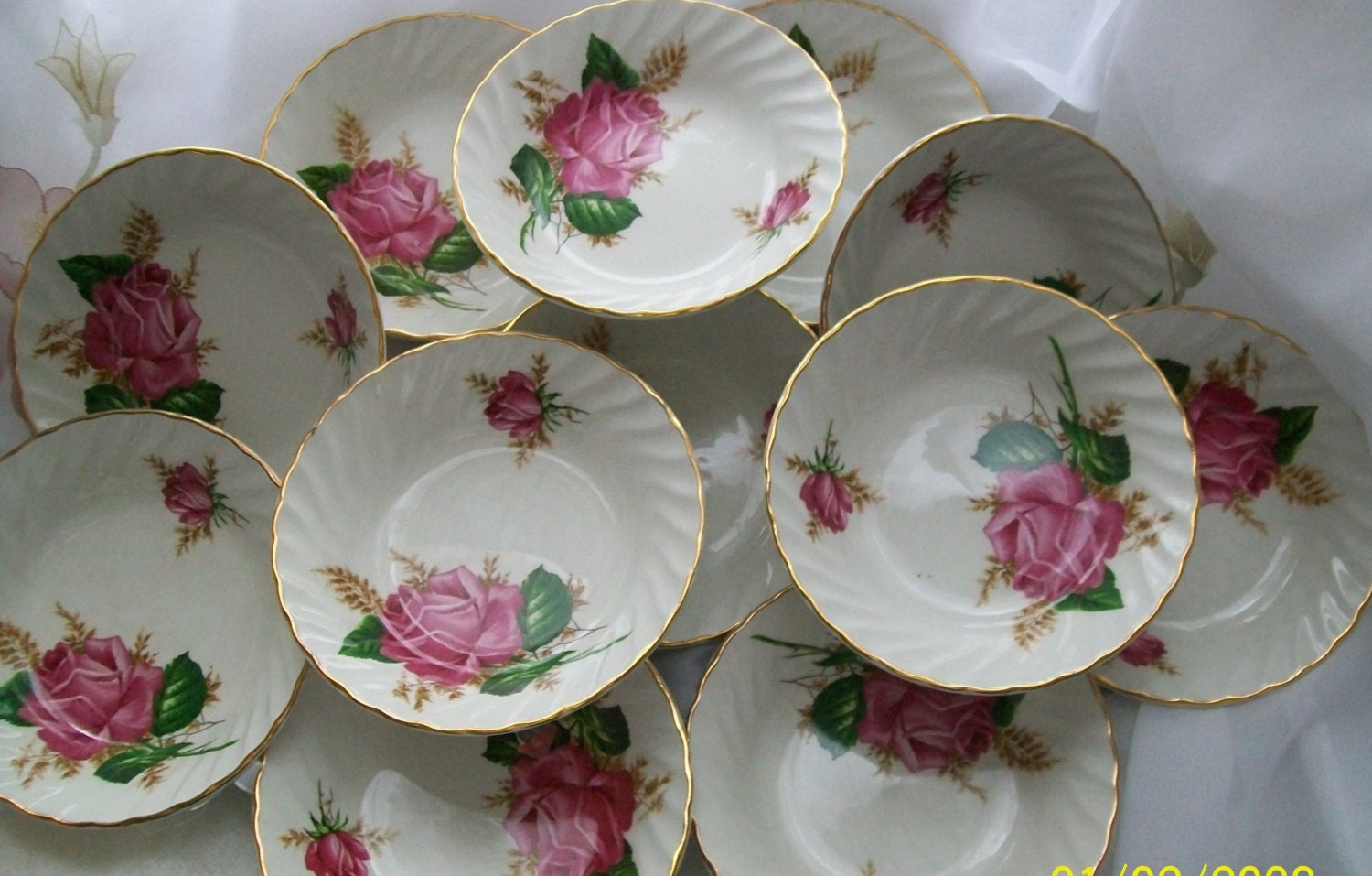 Vintage nappy dish vintage fruit bowls IMPERFECT Alicia