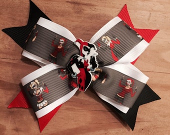 Harley Quinn hair bow
