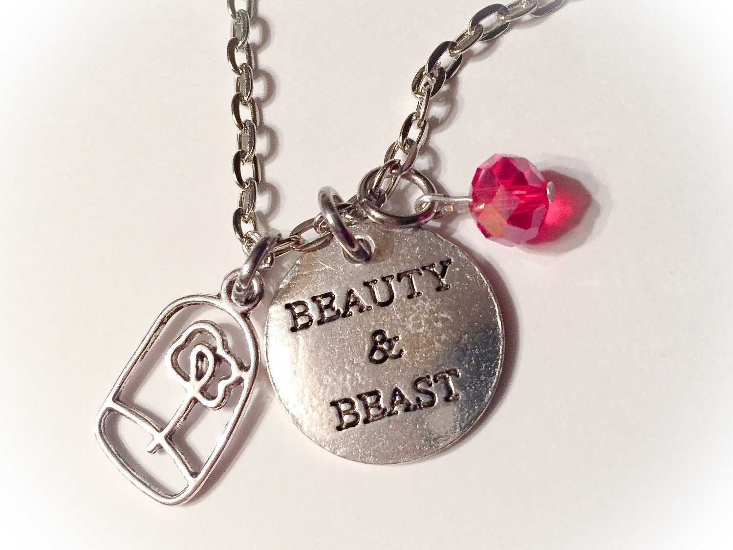 Beauty and the Beast necklace beauty and the beast jewelry