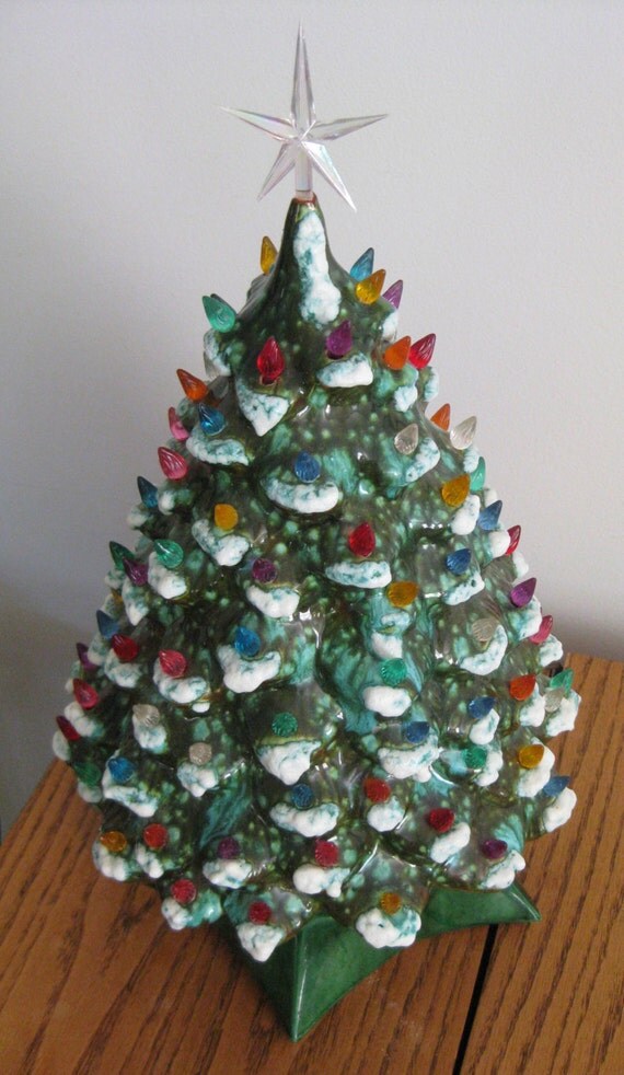 Holland Mold Ceramic Christmas Tree 1970s