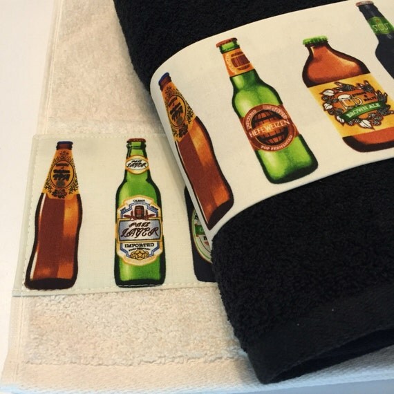 More Colors beer towels hand towels beer bottles home