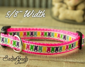 Easter Bunny dog collar - Small and Extra Small