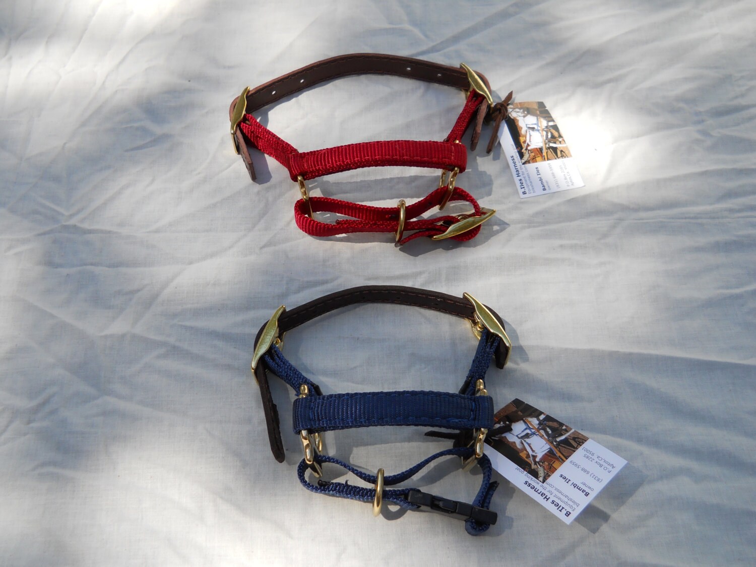 Extra Small Livestock Halter & Lead - Adjustable For Sheep Goats Calves