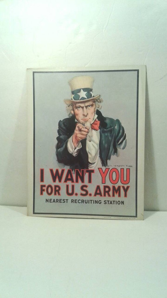 Original 1968 Uncle Sam Recruiting Poster I By Theprofessorsattic 8471
