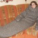 To order !!! 12 kg gigantic monster chunky turtleneck knitting sleeping bag hand knitted 100% merino ore gotland sheep wool