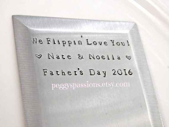 We Flippin' Love You. Solid Stainless Steel Wooden Handle