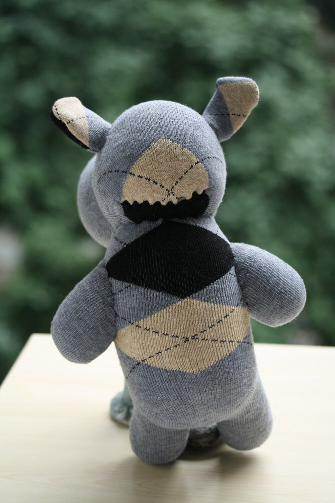small stuffed hippo