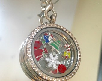 Nurse RN themed Floating Memory Locket with Crystal by QTCutie