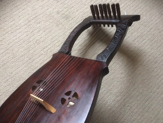 Kravik lyre 7 string Viking Lyre made of Spruce by Thelyreshop