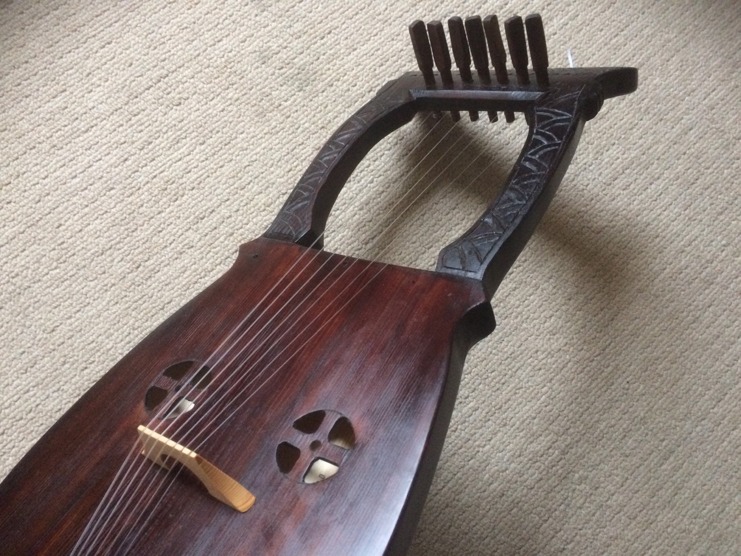 Kravik lyre 7 string Viking Lyre made of Spruce by