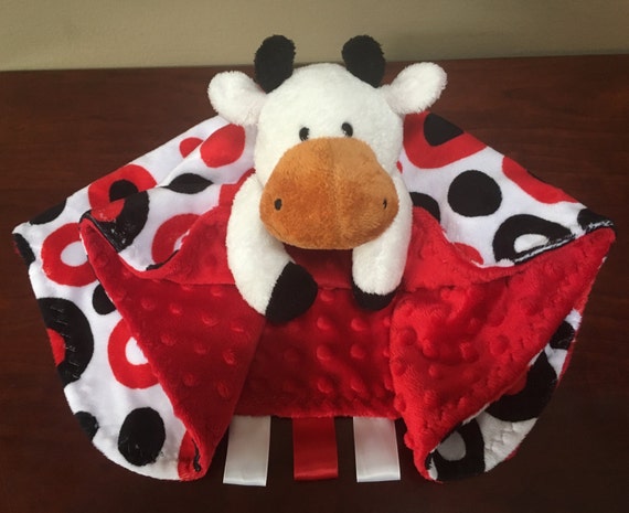 cow lovey security blanket