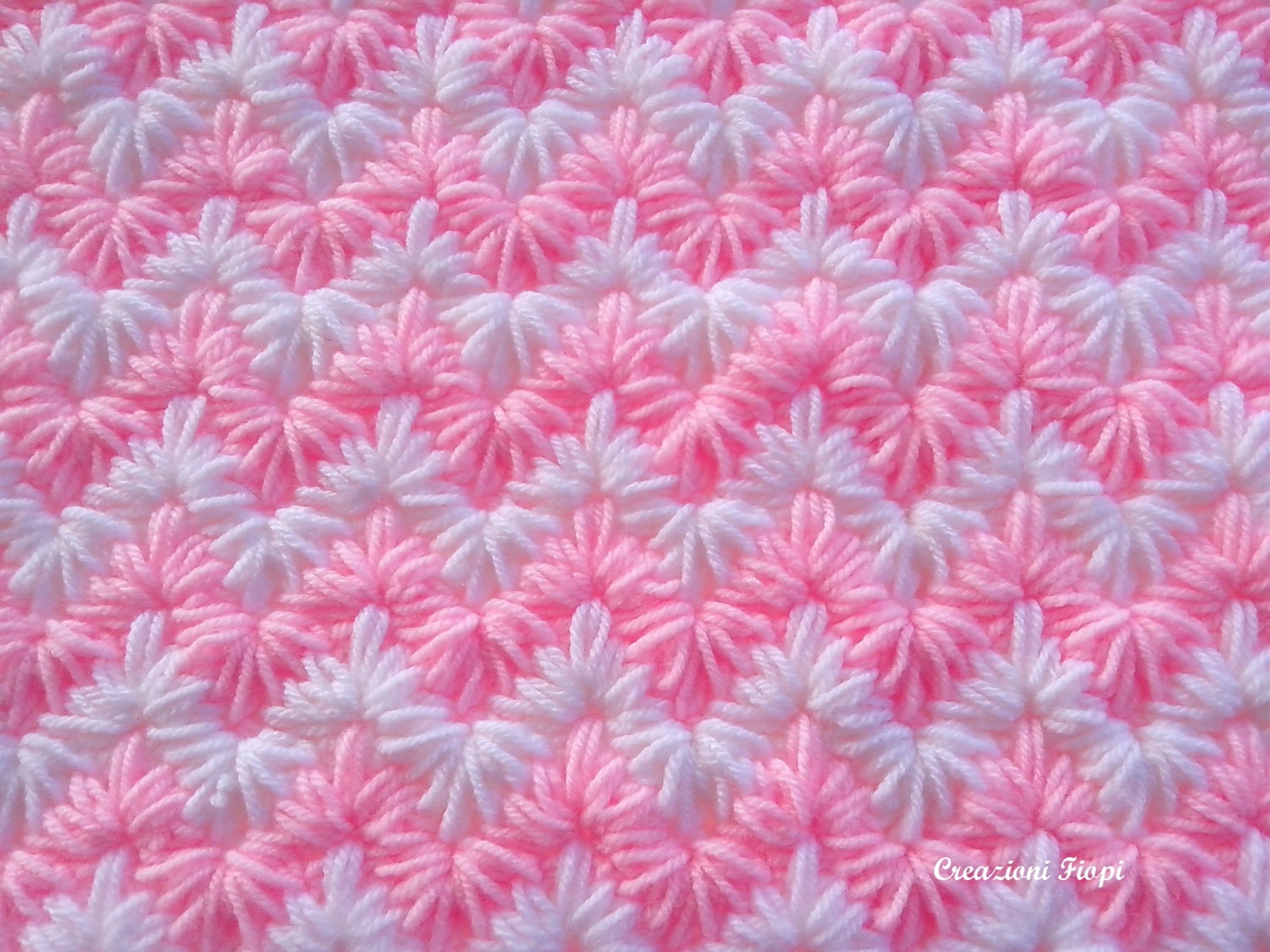 Crochet PATTERN Baby Blanket/crochet zig zag puff stitch/ Tutorial ...