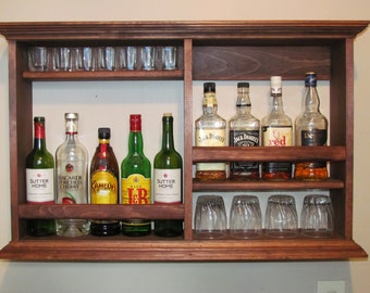 Mini Bar Black stain wine rack liquor cabinet minimalist