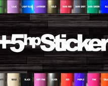 thumbnail image 2 of "This Sticker Adds 5 HP" JDM Die Cut Decal - 4.25x4.25 Inches - Rayd Workshop 2 of 6