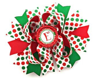 Christmas Hair bow, Christmas Hair clip, christmas hairbow, christmas baby, christmas baby girl, Christmas Headband, Holiday hair bow