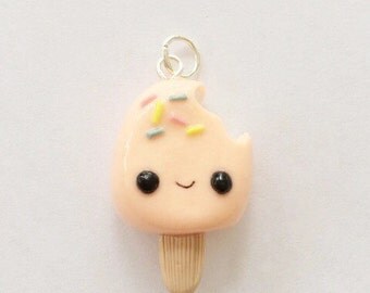 Polymer clay popsicle charm, polymer clay charms, kawaii popsicle, polymer clay food, food charm, popsicle charm, miniature jewlery