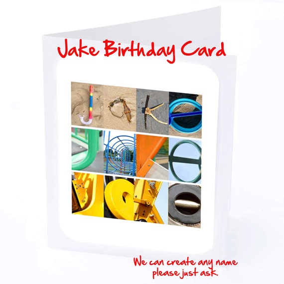 Jake Personalised Birthday Card