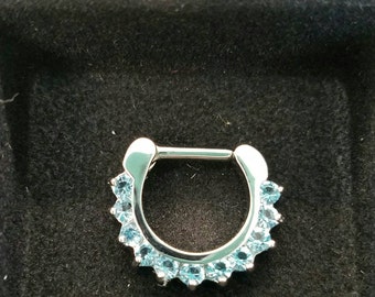 Septum Clicker Blue Gems