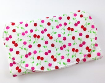 Burp Cloths Burp Cloths Girl Baby Girl Burp Cloth Baby Burp Clothes Baby Burp Cloth Burp Rags Cherries