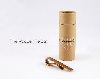 The WALNUT tie bar from McAdams Co is unique because it is constructed exclusively from wood. From work bench to wardrobe.