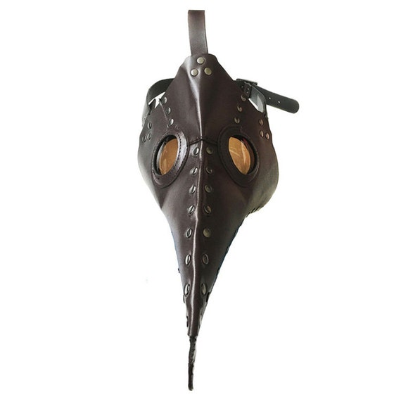 Steampunk Plague Doctor Mask Holloween Party Brown Beak Mask by SteelSir steampunk buy now online