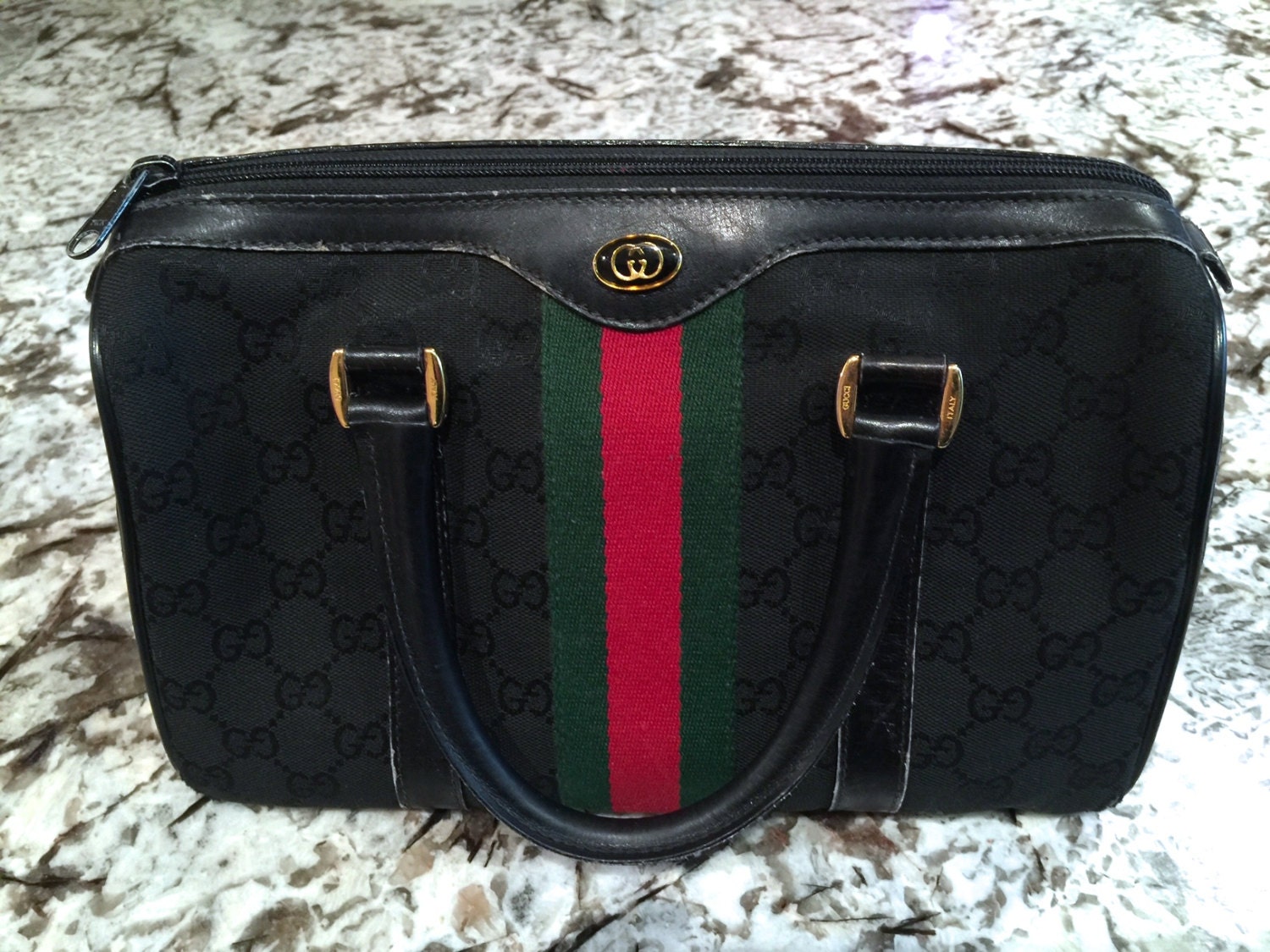 black gucci bag vintage