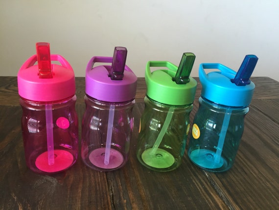 Personalized kids water bottle and snack cup