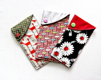 Glasses case ~ Large phone case ~ Sunglasses sleeve ~ Cell phone pouch ~ Fabric handbag, travel accessory ~ Eyeglasses case ~ Gift for her