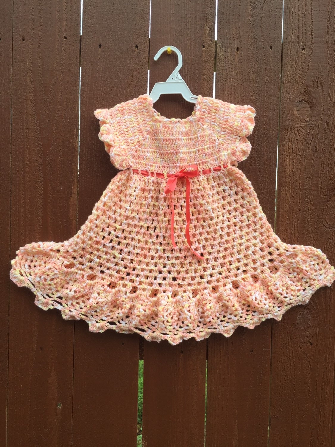 baby girl dress 1824 month party dress crochet by ReallySoCute