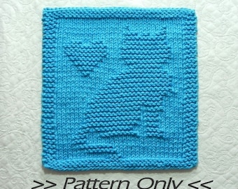 Knitted DISHCLOTH Elephant PATTERN Instant by AuntSusansCloset