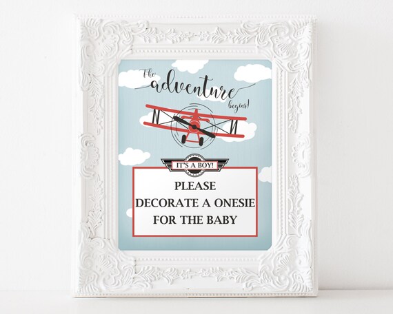 Decorate A Onesie Sign And Sign a Onesie Printable Baby