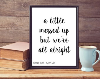 Kenny Chesney American Kids Quote Print COLOR CHOICE Typography print
