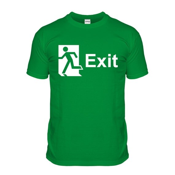 exit sign shirt