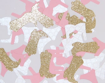 Bachelorette party confetti, bridal shower confetti, bra & panty confetti, cowboy boot confetti, bachelorette confetti