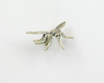 Sterling Silver 3-D Mosquito Charm