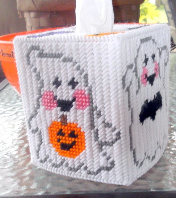 Cute Halloween Tissue Box Cover by TissueMart on Etsy