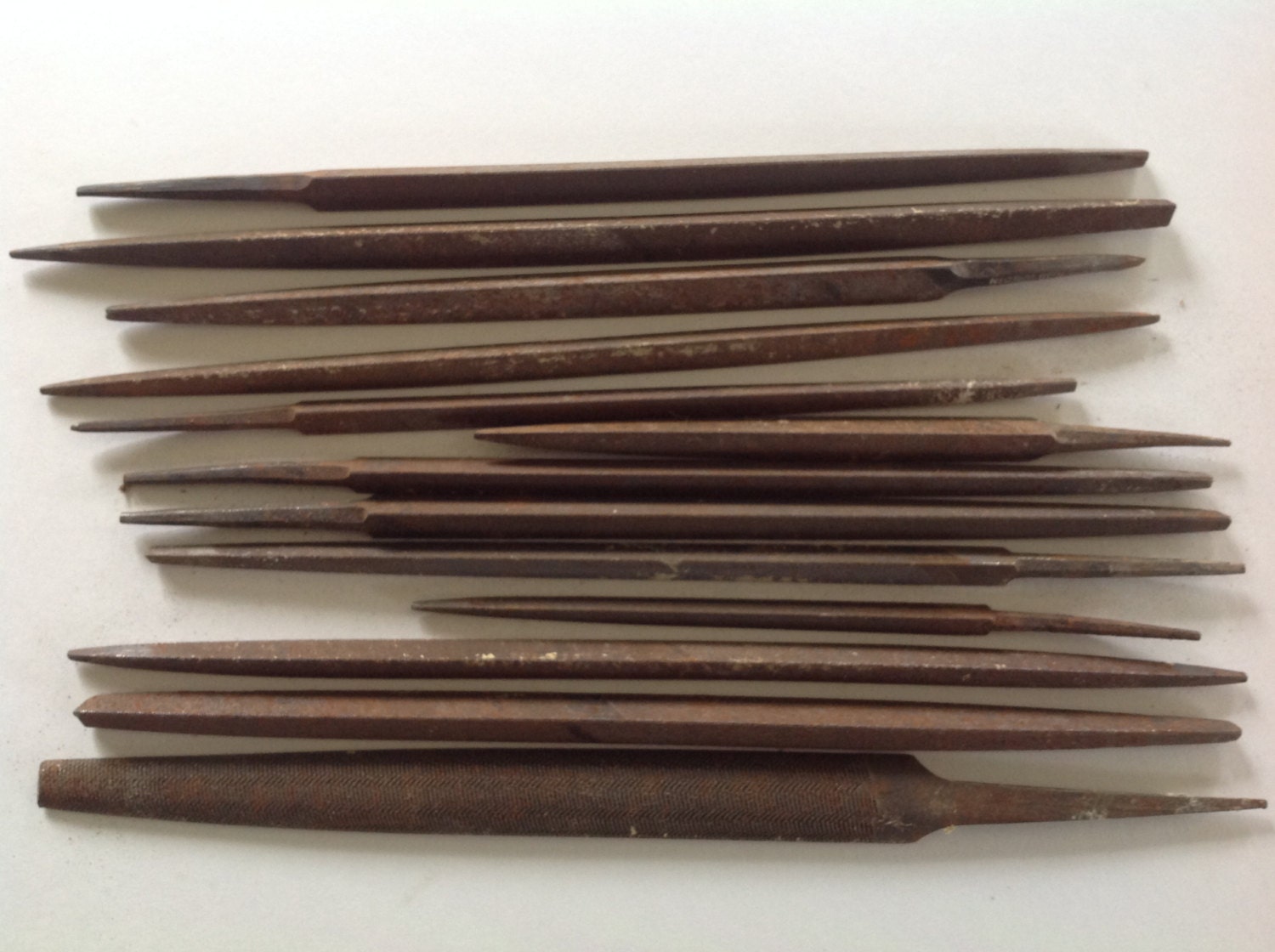 Large vintage supply metal file tools three by Hannahandhersisters