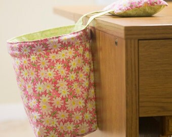 Thread Catcher, Scrap Caddy, Scrap Bag With Pin Cushion
