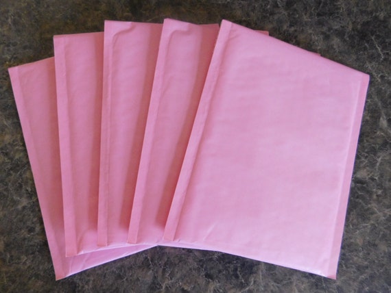 10 Light Pink 6x10 Kraft Bubble Mailer Self Seal Adhesive