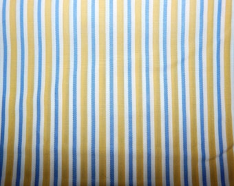 Yellow stripe fabric | Etsy