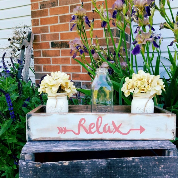 Items similar to Rustic Spring planter box on Etsy