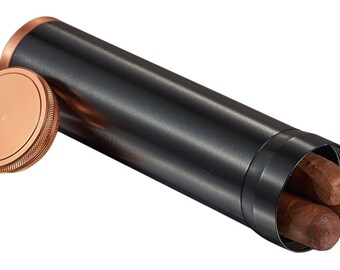 Personalized cigar humidors travel black copper engraved humidors monogrammed customized etched monogram custom groomsmen wedding RR16584