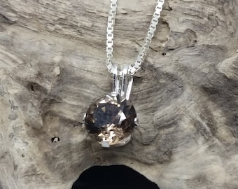SALE! Smoky Quartz Necklace, sterling silver necklace, silver jewellery, quartz jewellery, sparkling gemstone, gemstone jewellery,