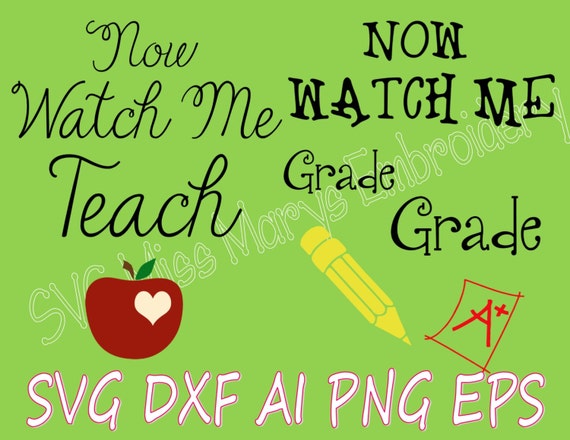 Download SVG File Teach & Grade Funny Teacher Sayings with DXF AI