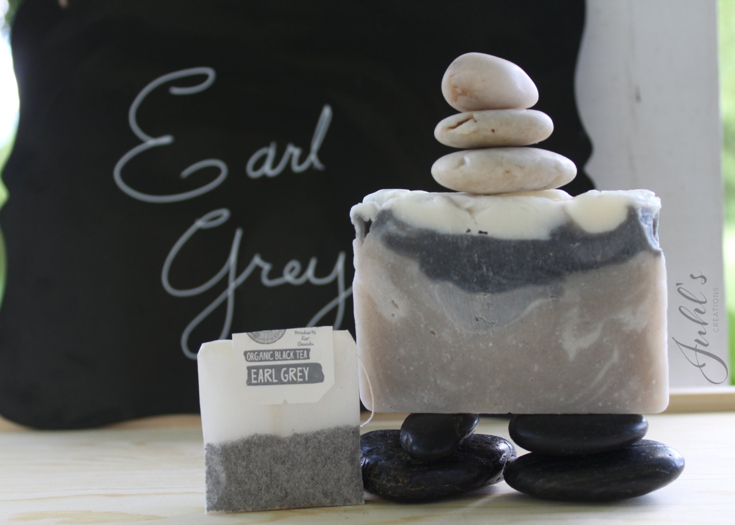 Earl grey soap cold process natural soap activated charcoal